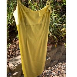 yellow summer midi dress